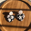 Pressed Petal Heart Earrings